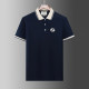 2024 Summer New Men's Adult Embroidered Logo Simple Peplum Casual Short Sleeve Polo Shirt