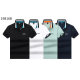 Summer Men's Adult Simple Embroidered Logo Hundred Short Sleeve Polo Shirt 19816
