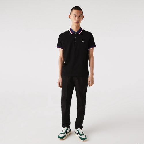 Summer Men's Adult Simple Versatile Casual Short Sleeve Polo Shirt Black 22319#