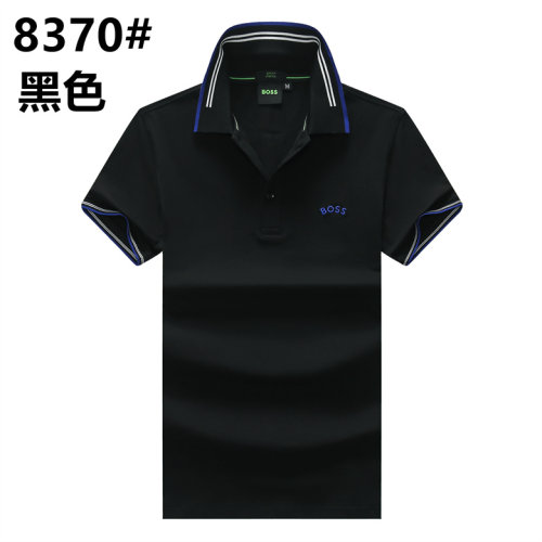Summer Men's Adult Simple Embroidered Logo Hundred Short Sleeve Polo Shirt 8370