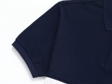 Summer Men's Adult Fashion Embroidered Logo Casual Short Sleeve Polo Shirt 986