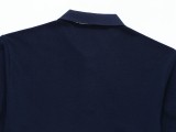 Summer Men's Adult Fashion Embroidered Logo Casual Short Sleeve Polo Shirt 986