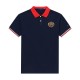 Summer Men's Adult Simple Embroidered Logo Versatile Casual Short Sleeve Polo Shirt 989