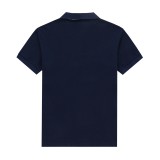 Summer Men's Adult Fashion Embroidered Logo Casual Short Sleeve Polo Shirt 986