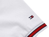 Summer Men's Adult Simple Embroidered Logo Versatile Casual Short Sleeve Polo Shirt Dark Blue 989