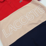 Summer Men's Adult Fashion Three Color Splicing Casual Short Sleeve Polo Shirt 22333#