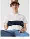 Summer Men's Adult Fashion Two Color Splicing Casual Short Sleeve Polo Shirt White Blue 22327#