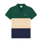 Summer Men's Adult Fashion Three Color Splicing Casual Short Sleeve Polo Shirt 22333#