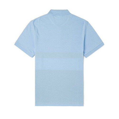 Summer Men's Adult Fashion Multicolor Splicing Casual Short Sleeve Polo Shirt Blue 22328#