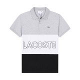 Summer Men's Adult Fashion Three Color Splicing Casual Short Sleeve Polo Shirt 22333#