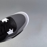 Men's Adult Jordan 4 Retro Fear Pack Basketball Shoes Casual Sneaker Black Gray