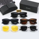 Retro Minimalist Solid Color Large Lenses Trendy Travel Glasses 3718