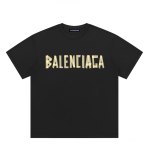 5A Summer Simple Versatile Printed Logo Casual Cotton Short Sleeve T Shirt Black China Size