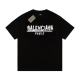 Men's Summer Simple Versatile Printed Logo Casual Cotton Short Sleeve T Shirt Black