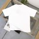 Men's Summer Simple Versatile Printed Logo Casual Cotton Short Sleeve T Shirt White