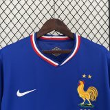 2024 France Home Jersey Soccer Blue
