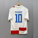 2024 Croatia Home Jersey Soccer White Red