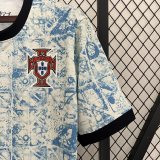 2024 Portugal Away Jersey Soccer Blue