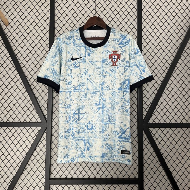 2024 Portugal Away Jersey Soccer Blue