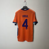 2024 Netherlands Home Jersey Soccer Orange