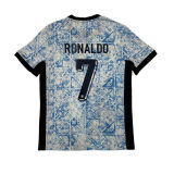 2024 Portugal Away Jersey Soccer Blue