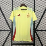 2024 Spain Away Jersey Soccer Yellow