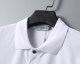 Men's Summer Simple Versatile Embroidered Logo Short Sleeve Polo Shirt White KK-30028