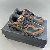 Summer 9060 Lightweight Breathable Cushioned Mesh Low Top Sports Shoes Black-green U9060OUT