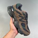 Summer 9060 Lightweight Breathable Cushioned Mesh Low Top Sports Shoes Black-green U9060OUT