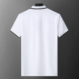 Men's Summer New Simple Embroidered Logo With Pocket Short Sleeve Polo Shirt White KK-30012