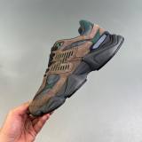 Summer 9060 Lightweight Breathable Cushioned Mesh Low Top Sports Shoes Black-green U9060OUT