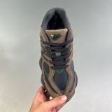 Summer 9060 Lightweight Breathable Cushioned Mesh Low Top Sports Shoes Black-green U9060OUT