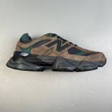 Summer 9060 Lightweight Breathable Cushioned Mesh Low Top Sports Shoes Black-green U9060OUT