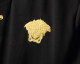 Men's Summer New Simple Embroidery Logo Short Sleeve Polo Shirt Black KK-30030