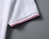 Men's Summer New Simple Casual Short Sleeve Polo Shirt White KK-30003
