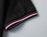 Men's Summer New Simple Casual Short Sleeve Polo Shirt Black KK-30003
