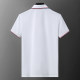Men's Summer New Simple Casual Short Sleeve Polo Shirt White KK-30005