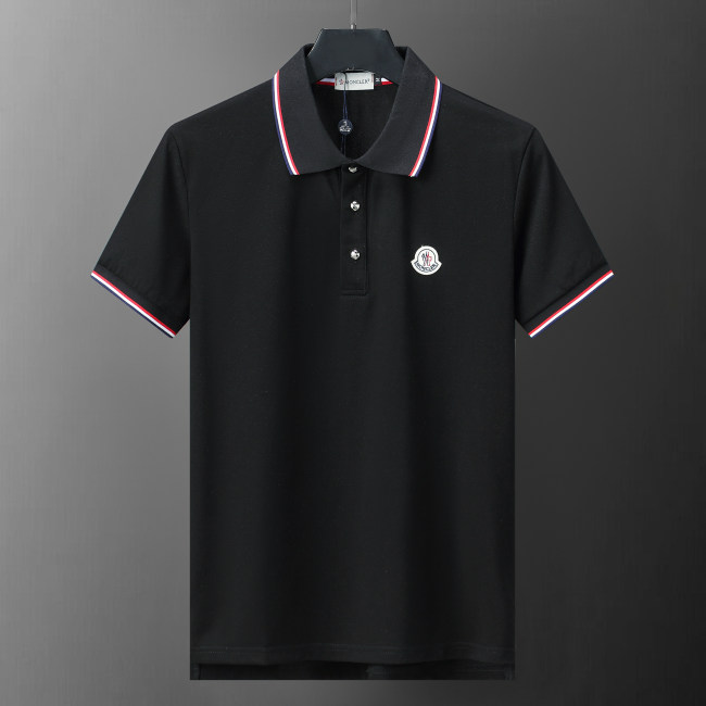 Men's Summer New Simple Casual Short Sleeve Polo Shirt Black KK-30003