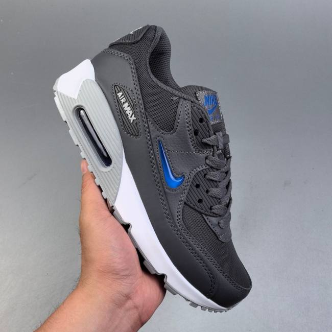 Air Max 90 Cushioned Mesh Running Shoes Blue FN8005-100