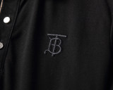Men's Summer New Simple Versatile Embroidered Logo Short Sleeve Polo Shirt Black KK-30010