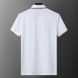 Men's Summer New Simple Casual Short Sleeve Polo Shirt White KK-30003