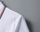 Men's Summer New Simple Casual Short Sleeve Polo Shirt White KK-30003