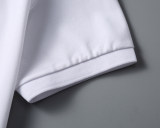Men's Summer New Simple Versatile Embroidered Logo Short Sleeve Polo Shirt White KK-30010