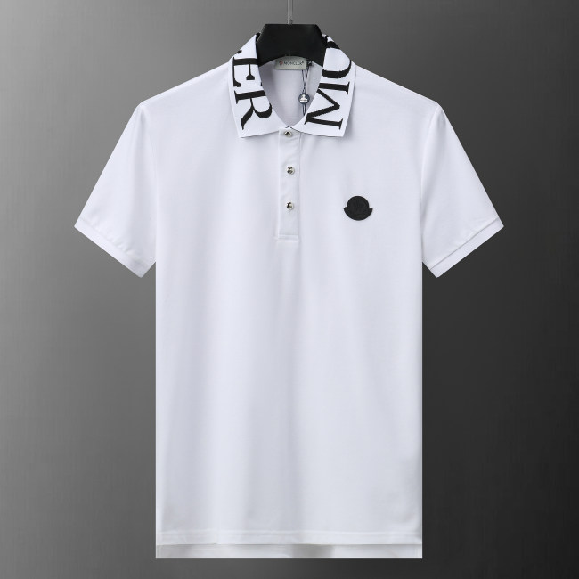 Men's Summer New Simple Jacquard Logo Casual Short-Sleeved Polo Shirt White KK-30002
