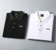 Men's Summer New Simple Embroidered Logo Casual Short Sleeve Polo Shirt Black KK-30026