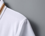 Men's Summer New Simple Embroidered Logo Casual Short Sleeve Polo Shirt White KK-30024