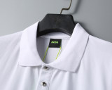 Men's Summer New Simple Printed Logo Casual Short Sleeve Polo Shirt White KK-30027
