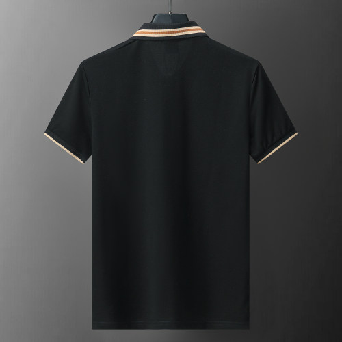 Men's Summer New Simple Embroidered Logo Casual Short Sleeve Polo Shirt White Black KK-30024