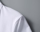 Men's Summer New Simple Embroidered Logo Casual Short Sleeve Polo Shirt White KK-30026