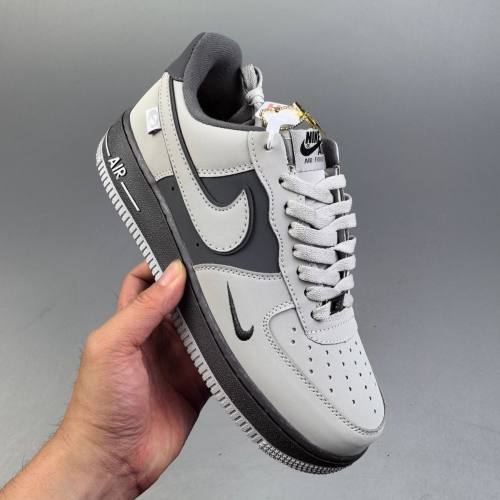 Air Force 1 Low Fashionable Casual Sports Sneakers White&Gray DB3301-033